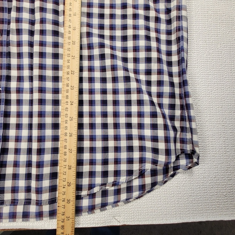 Paul Shark Long Sleeve Button Down Shirt Plaid Men Size 44 (2XL) Italy Designer - Picture 6 of 7